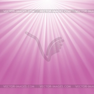 Pink rays background - vector clipart