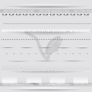 Set of dividers - vector clip art