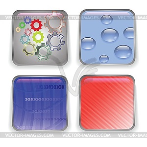 Set of buttons - vector image