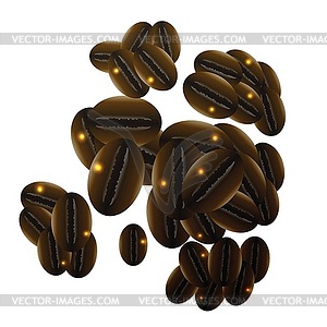 Coffee beans - vector clipart