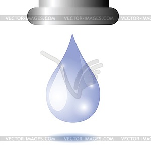 Water drop - vector image