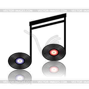 Musical note - vector EPS clipart