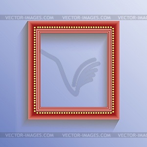 Red frame - vector image