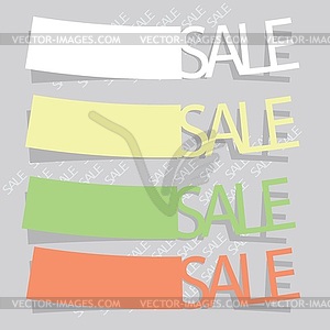 Set of sale labels - vector clipart