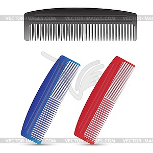 Set of combs - vector image