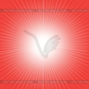 Red wave - color vector clipart