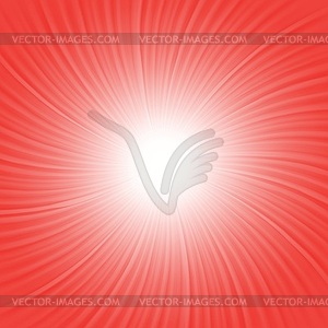 Red rays background - royalty-free vector clipart