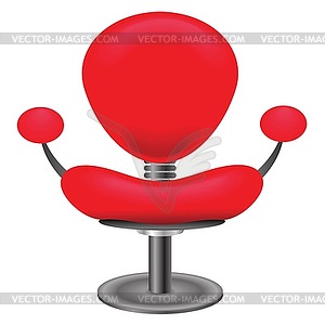 Red chair - vector image