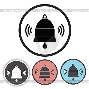 Old bell icons - vector clip art