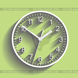 Wall clock.  - vector clipart