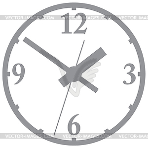Настенные цифровые часы - векторное изображение EPS