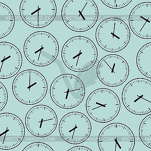 Wall clock. Seamless - vector clip art