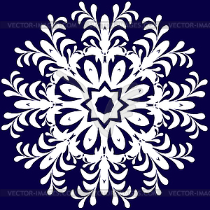 Beautiful lace pattern. circular background - vector clip art