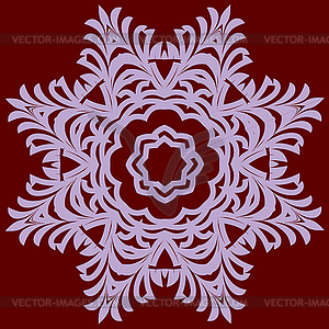 Beautiful lace pattern. circular background - vector clipart