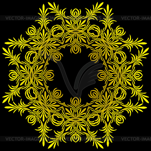 Beautiful lace pattern. circular background - vector clipart