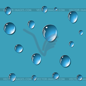 Abstract background with bubbles in layer of water - vector image