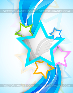 Background with stars - vector clip art