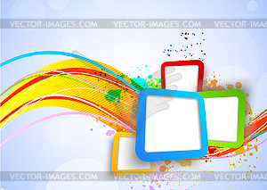 Colorful background with squares - vector clipart