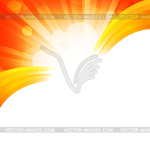 Bright orange background - vector clip art