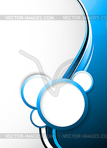 Abstract tech background with circles - vector clipart