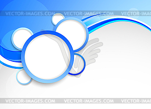 Abstract background with circles - vector clip art