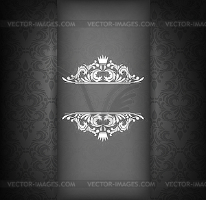 Damask design template - vector clip art