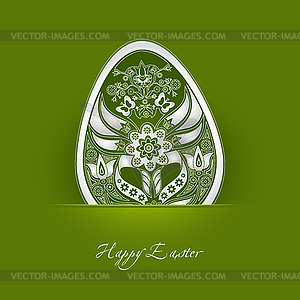 Decorative easter egg - vector image