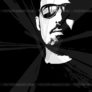 Man portrait - vector image