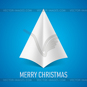 Paper Christmas tree - vector clipart / vector image