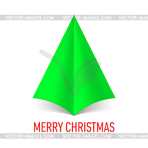 Paper Christmas tree - vector clipart