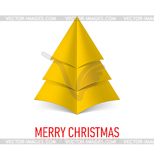 Paper Christmas tree - vector EPS clipart