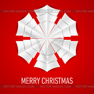 Paper snowflake - royalty-free vector image