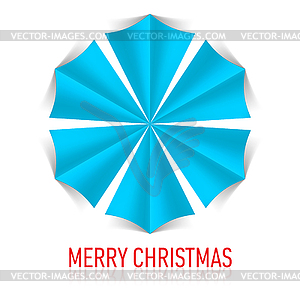 Paper snowflake - vector image