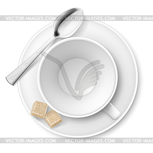 Cup of sugar - vector image