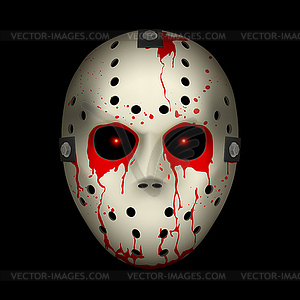 Хоккейная маска - стоковое векторное изображение