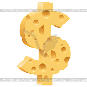 Cheese sign - vector clipart