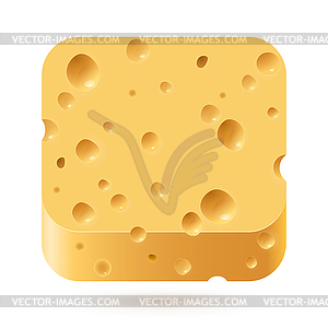 Cheese icon - vector clipart