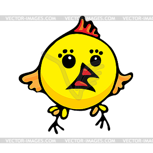 Cartoon chicken - vector clipart