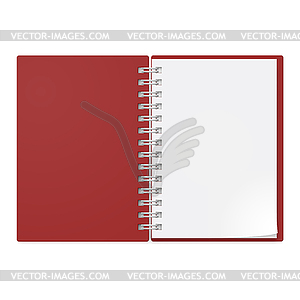 Realistic notebook - vector image