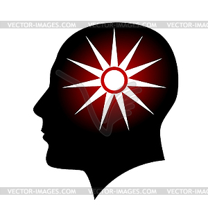 Human head - vector clipart