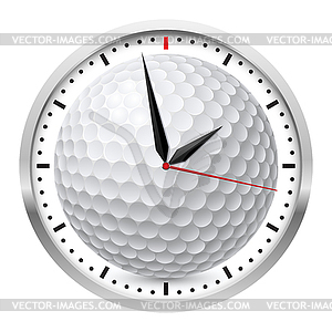 Sports Wall Clock - vector image