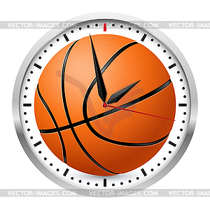 Sports Wall Clock - vector image