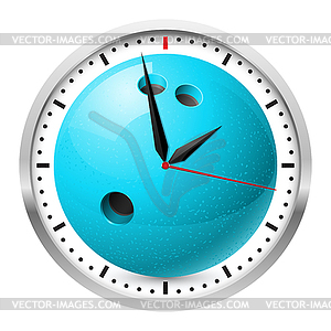 Sports Wall Clock - vector clipart