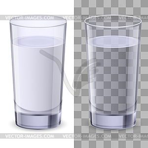 Glass of water - vector image