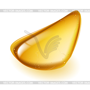 Realistic amber - stock vector clipart