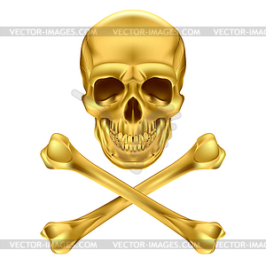 Skull and crossbones - vector EPS clipart