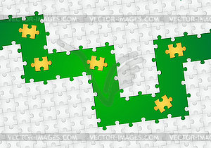 Puzzle background - vector image