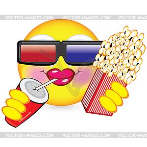 Cheerful smiley - vector clip art