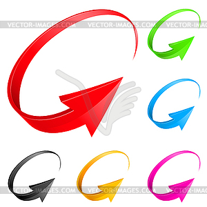 Colorful arrows - vector image