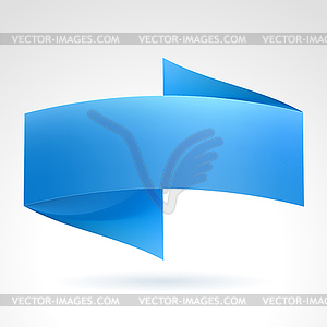 Blue Banner - vector clip art